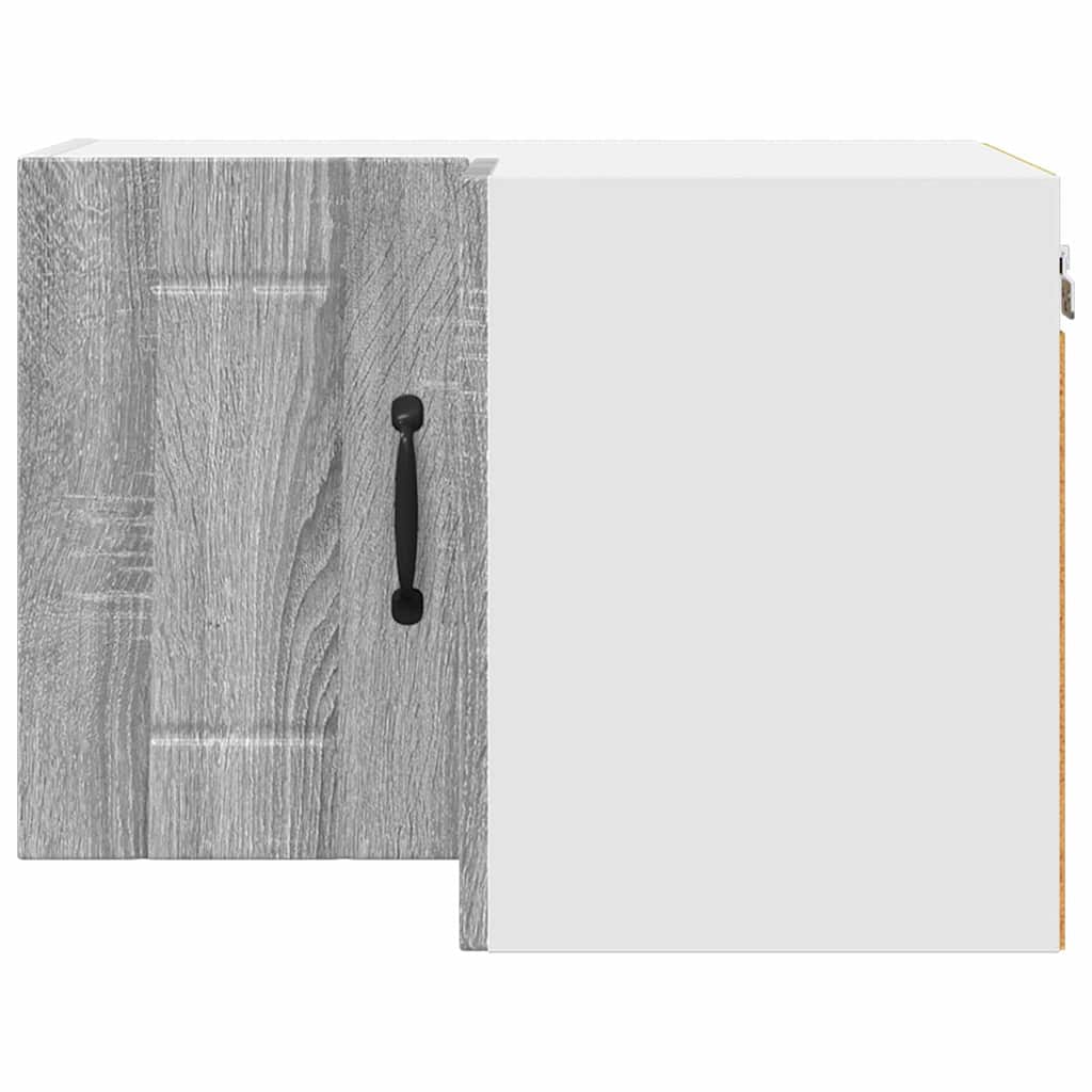 Dulap suspendat de bucatarie cu raft Gri Sonoma 57 x 57 x 40 cm — imaginea 7