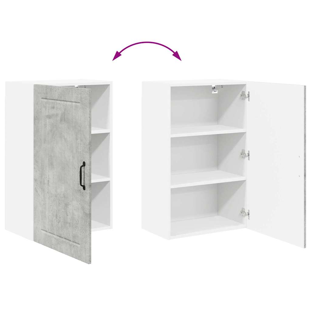 Dulap suspendat de bucatarie Gri din beton 50 x 31 x 80 cm — imaginea 12