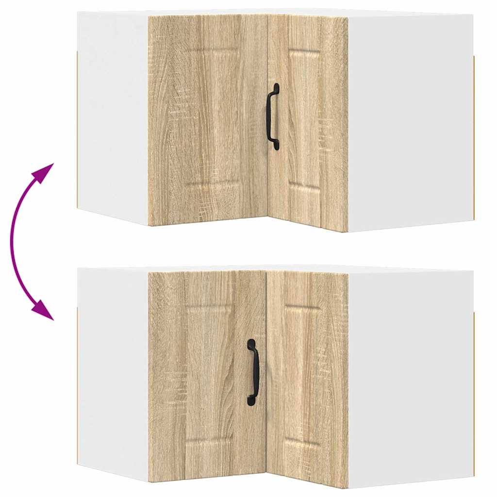 Dulap suspendat de bucatarie Stejar Sonoma 57 x 57 x 40 cm — imaginea 12