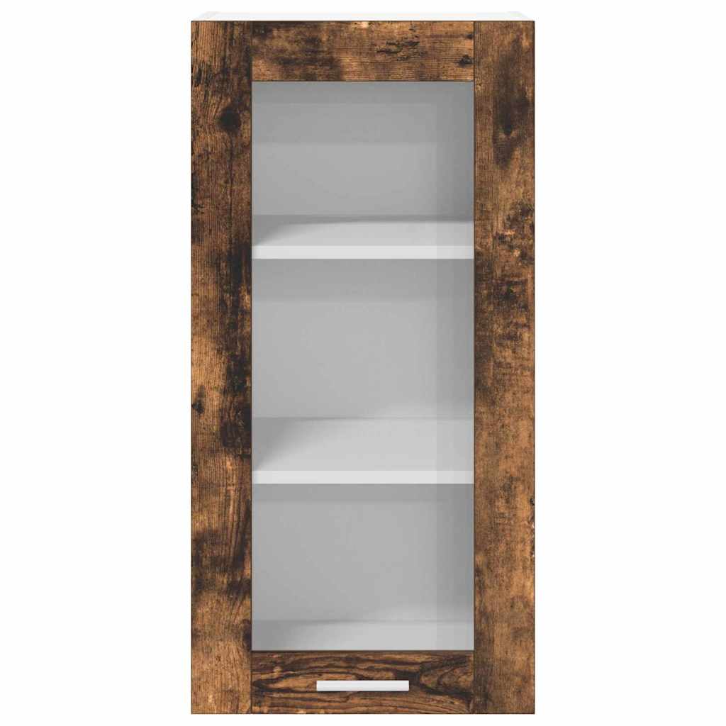 Dulap suspendat cu raft Riga Stejar fumuriu 40 x 31 x 80 cm — imaginea 7