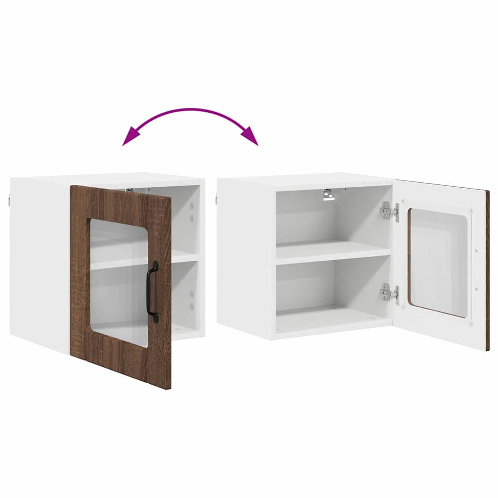 Dulap suspendat de bucatarie Stejar inchis 40 x 31 x 40 cm — imaginea 12