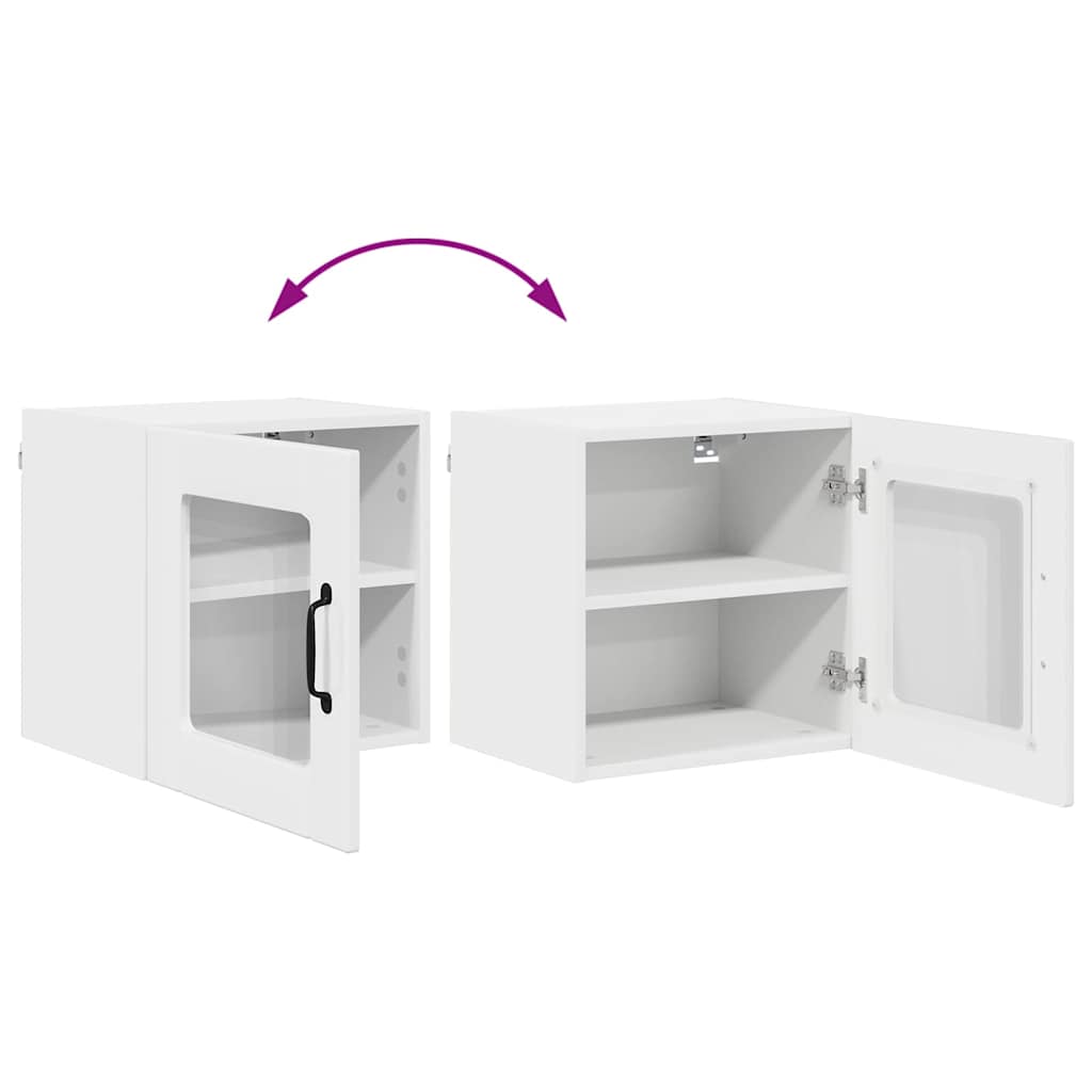 Dulap suspendat de bucatarie 2 pcs Alb lucios 40 x 31 x 40 cm — imaginea 13