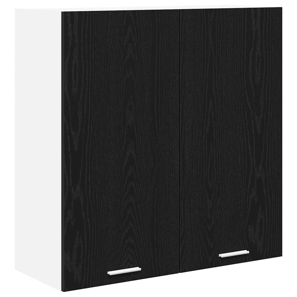 Dulap suspendat Riga Stejar Negru 80 x 31 x 80 cm Lemn compozit