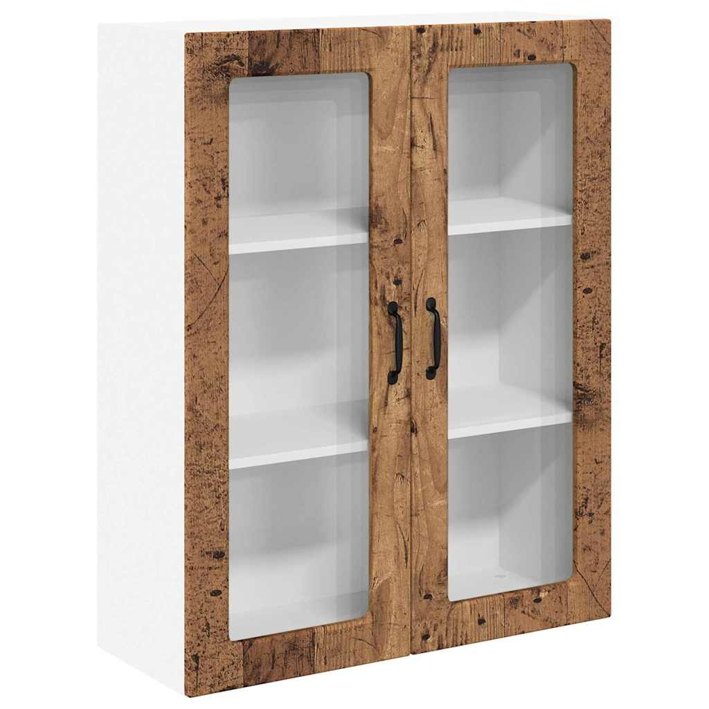 Dulap suspendat de bucatarie cu usa Lemn Vechi 80 x 31 x 100 cm