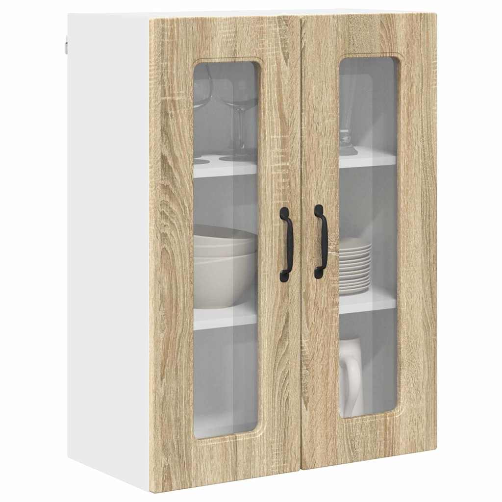 Dulap suspendat de bucatarie Stejar Sonoma 60 x 31 x 80 cm — imaginea 4