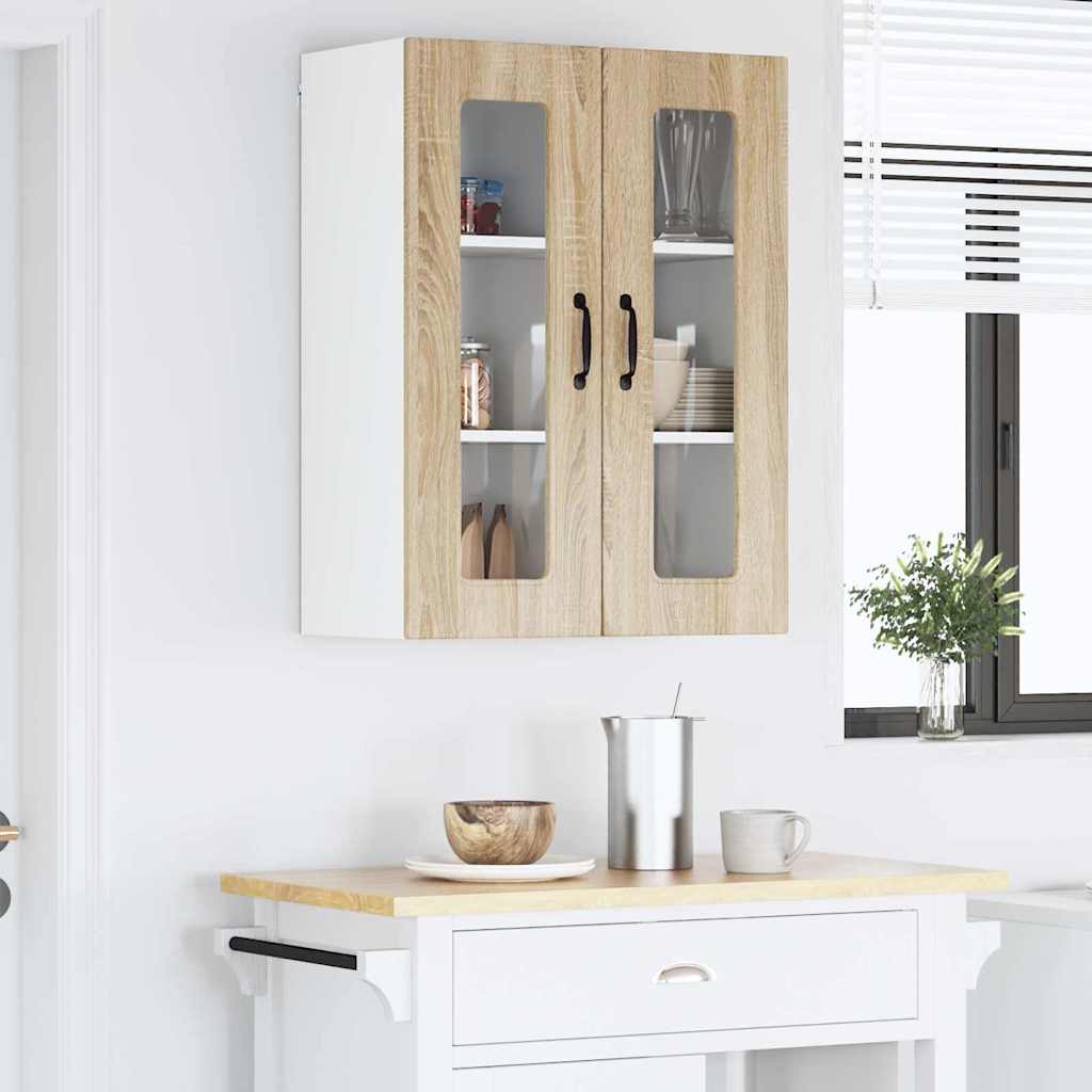 Dulap suspendat de bucatarie Stejar Sonoma 60 x 31 x 80 cm — imaginea 5
