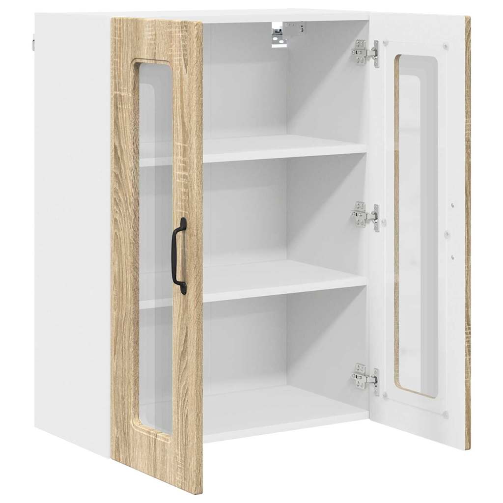Dulap suspendat de bucatarie Stejar Sonoma 60 x 31 x 80 cm — imaginea 6
