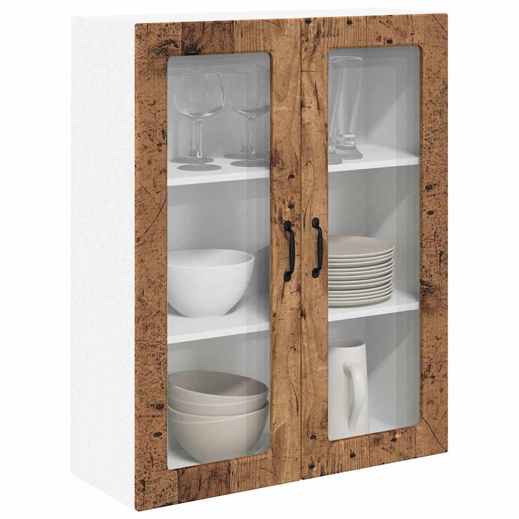 Dulap suspendat de bucatarie cu usa Lemn Vechi 80 x 31 x 100 cm — imaginea 4