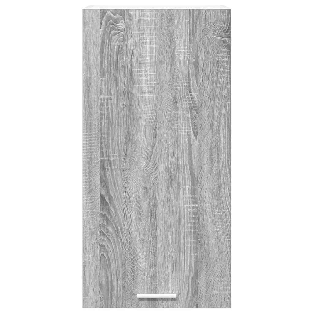 Dulap suspendat cu raft Riga Gri Sonoma si Alb 40 x 31 x 80 cm — imaginea 7