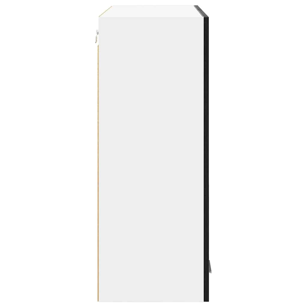 Dulap suspendat Riga Stejar Negru 80 x 31 x 80 cm Lemn compozit — imaginea 8