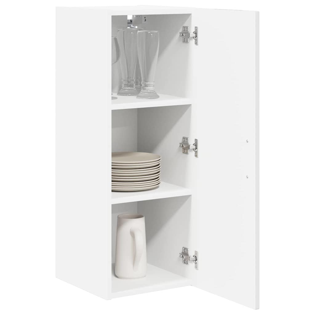 Dulap suspendat de bucatarie 2 pcs Alb lucios 30 x 31 x 80 cm — imaginea 4