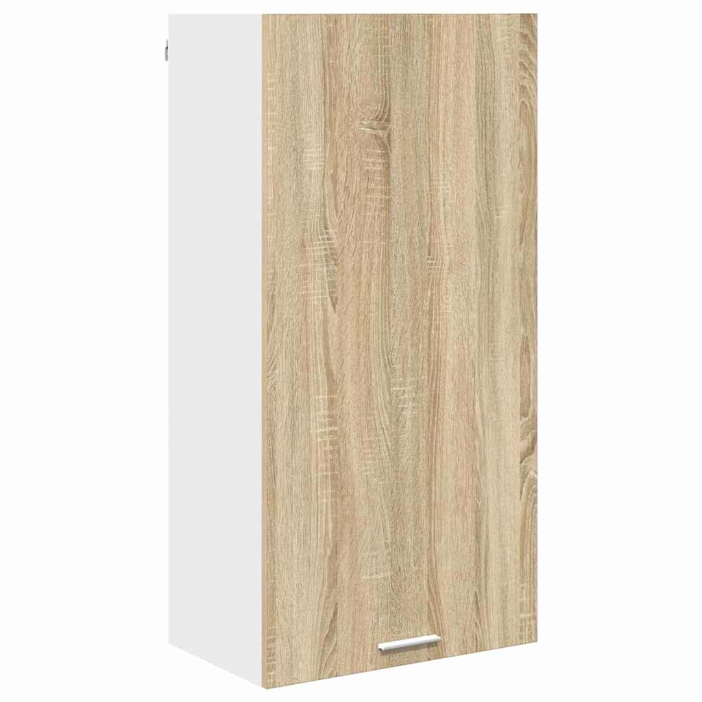 Dulap suspendat Riga Stejar Sonoma si Alb 50 x 31 x 100 cm