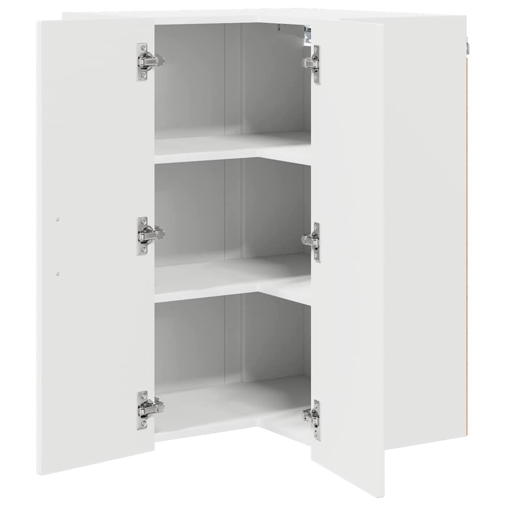 Dulap suspendat de bucatarie Alb 57 x 57 x 80 cm Lemn compozit — imaginea 6