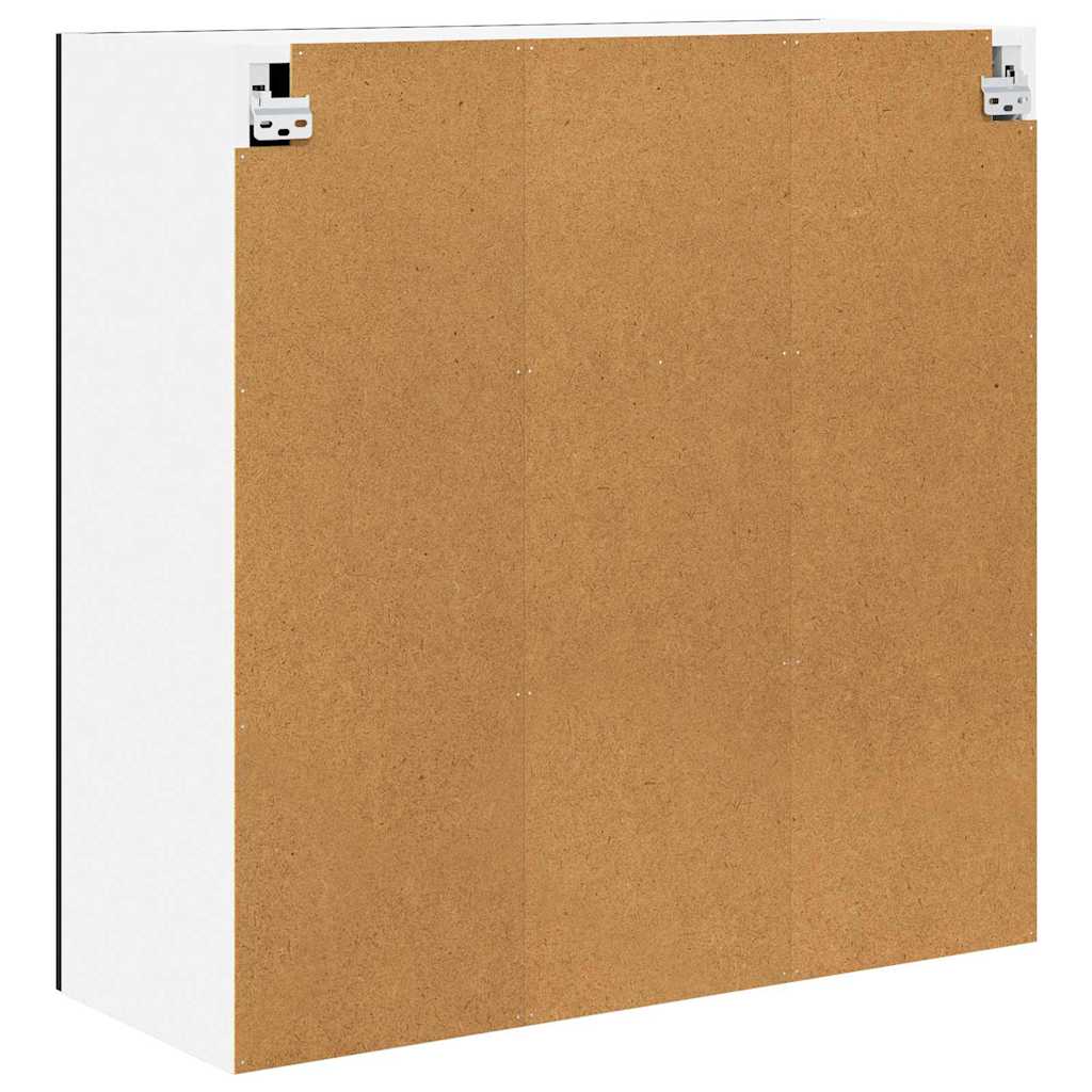 Dulap suspendat Riga Stejar Negru 80 x 31 x 80 cm Lemn compozit — imaginea 9