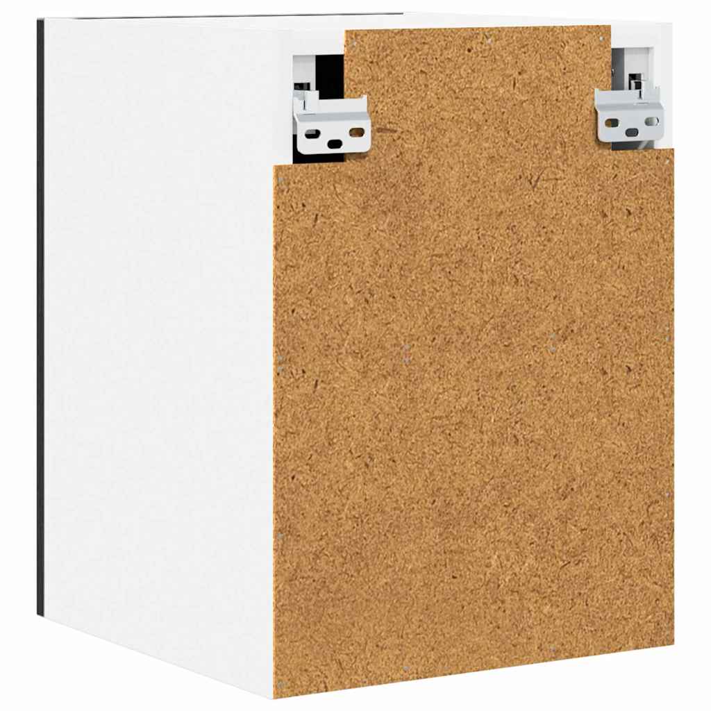 Dulap suspendat cu usa Riga Stejar negru si Alb 30 x 31 x 40 cm — imaginea 9