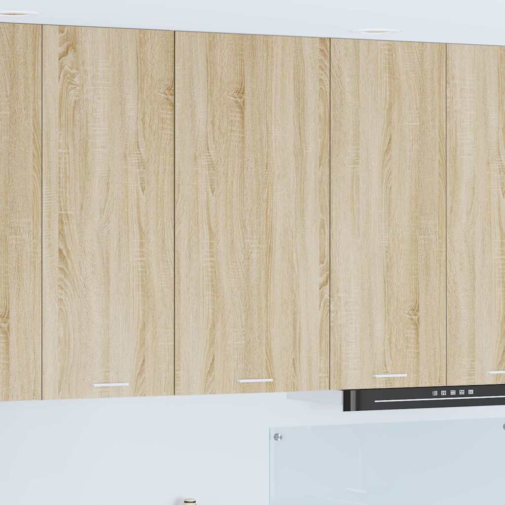 Dulap suspendat Riga Stejar Sonoma si Alb 50 x 31 x 100 cm — imaginea 2