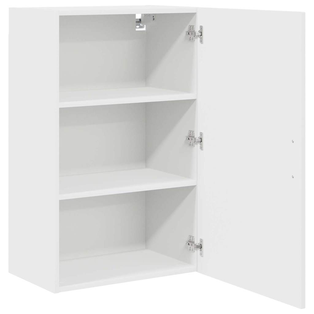 Dulap suspendat de bucatarie cu raft Alb lucios 50 x 31 x 80 cm — imaginea 6