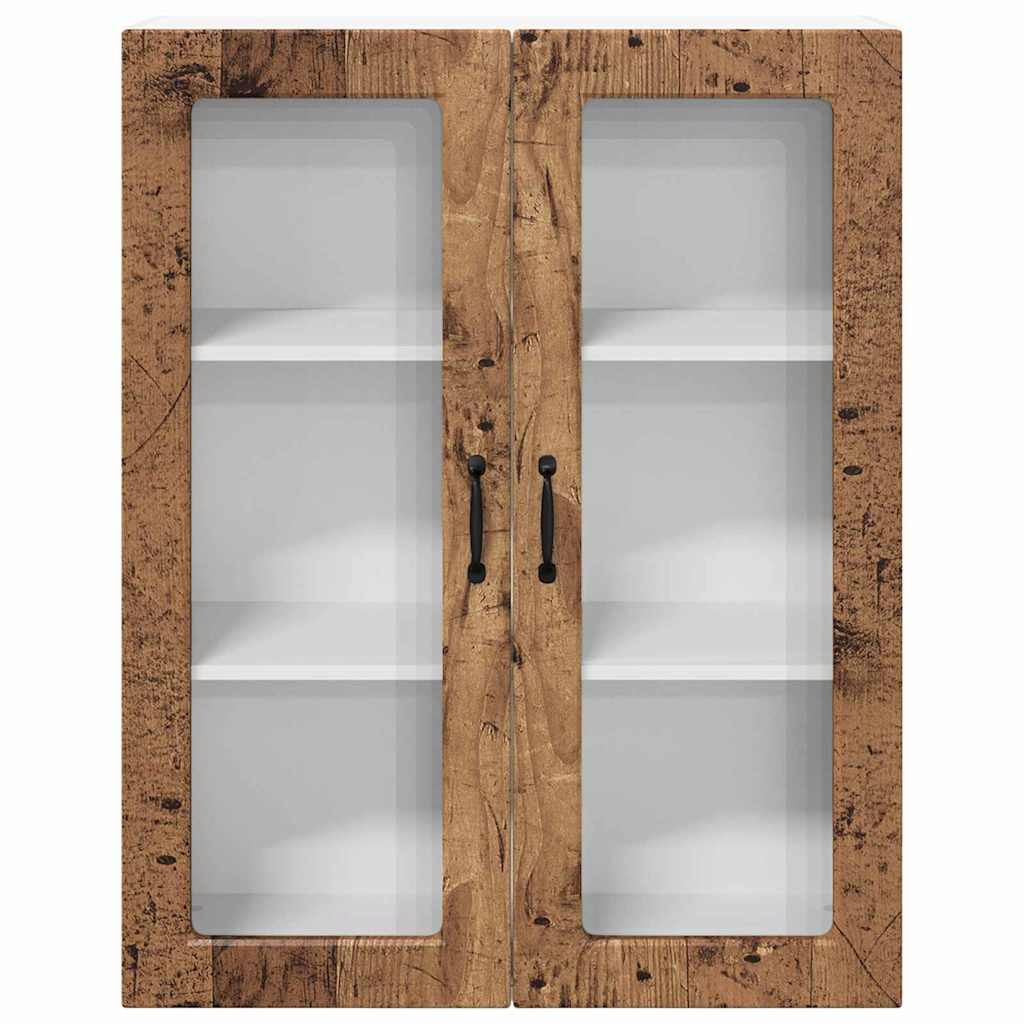 Dulap suspendat de bucatarie cu usa Lemn Vechi 80 x 31 x 100 cm — imaginea 7