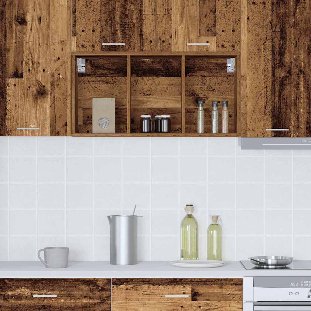 Dulap suspendat Riga Lemn Vechi 40 x 29,5 x 80 cm Lemn compozit — imaginea 5