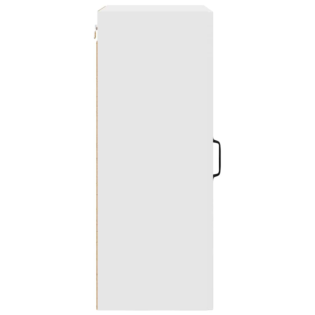Dulap suspendat de bucatarie cu raft Alb lucios 50 x 31 x 80 cm — imaginea 8