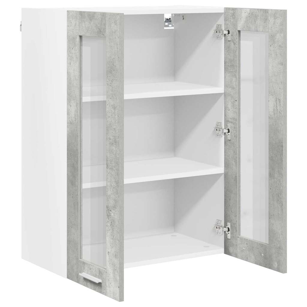 Dulap suspendat cu raft Riga Gri din beton 60 x 31 x 80 cm — imaginea 6