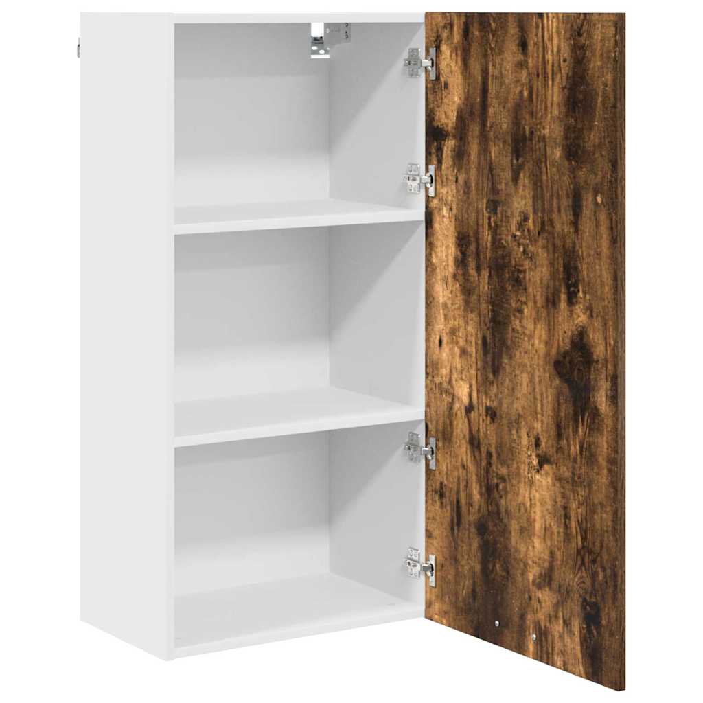 Dulap suspendat Riga Stejar afumat si alb 50 x 31 x 100 cm — imaginea 6