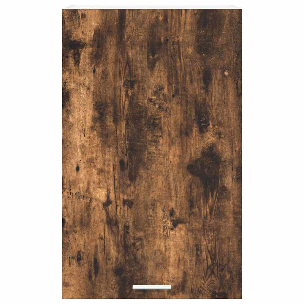 Dulap suspendat Riga Stejar afumat si alb 50 x 31 x 80 cm — imaginea 7