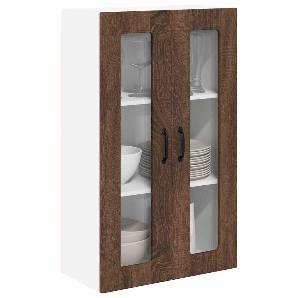 Dulap suspendat de bucatarie Stejar inchis 60 x 31 x 100 cm — imaginea 4