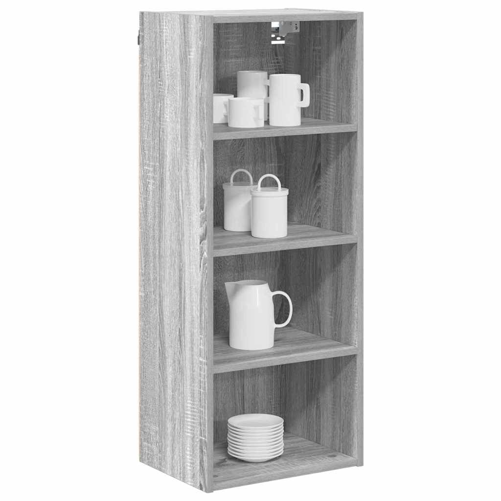 Dulap suspendat cu raft Riga Gri Sonoma 40 x 29,5 x 100 cm — imaginea 4