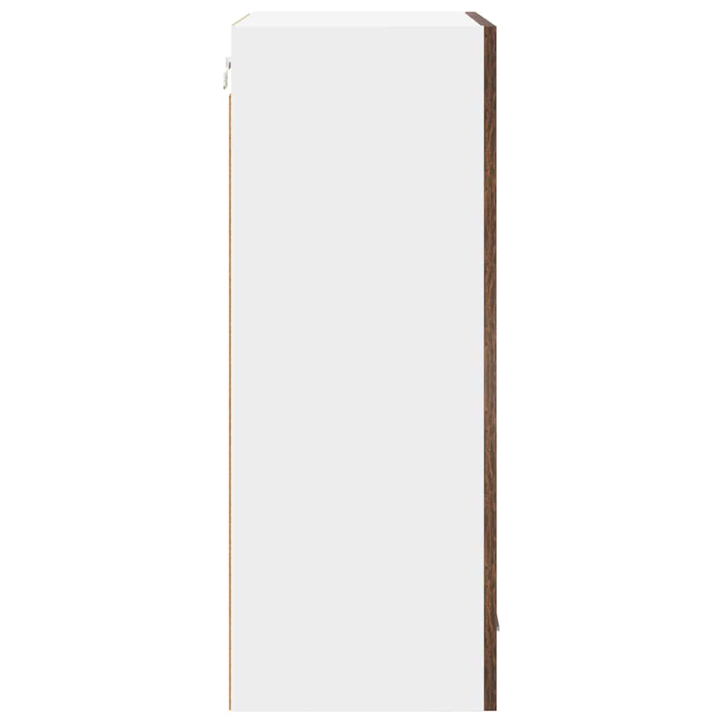 Dulap suspendat Riga Stejar afumat si alb 50 x 31 x 80 cm — imaginea 8