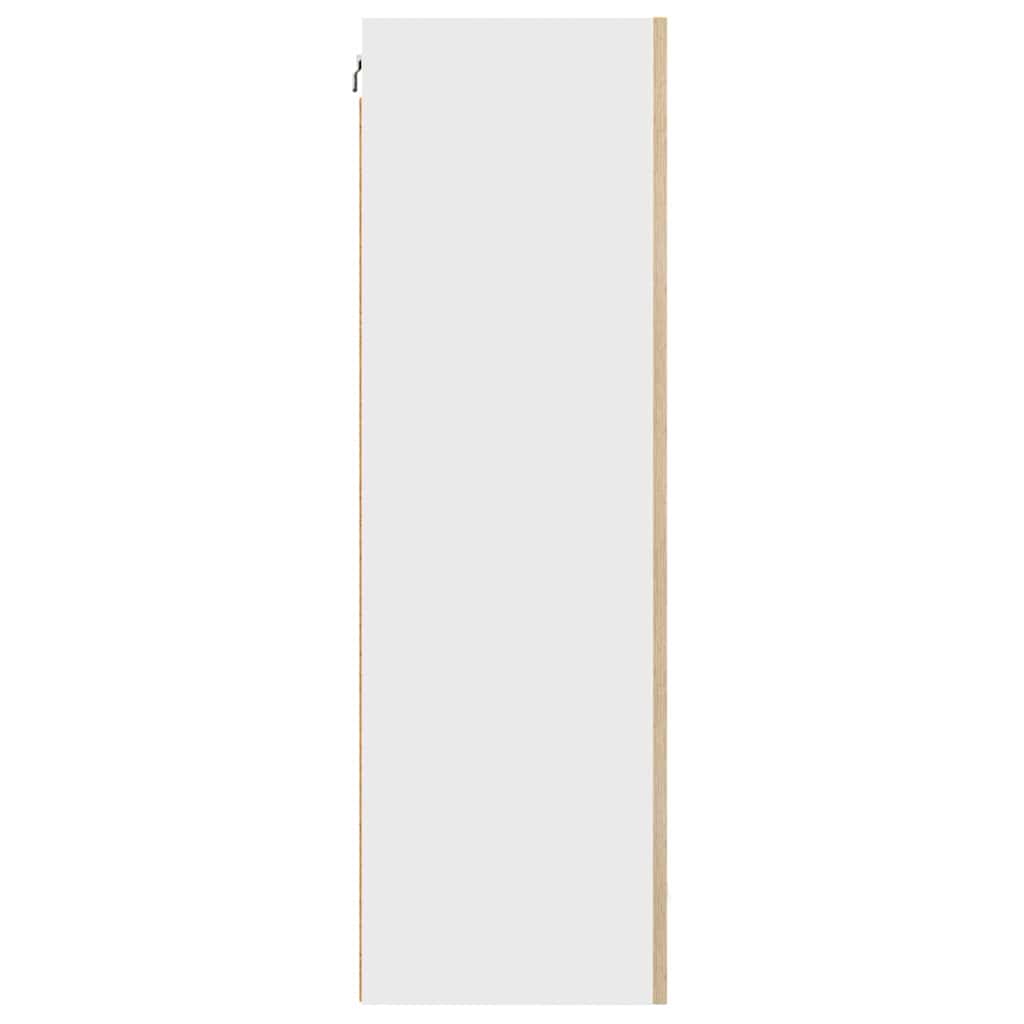 Dulap suspendat Riga Stejar Sonoma si Alb 50 x 31 x 100 cm — imaginea 8