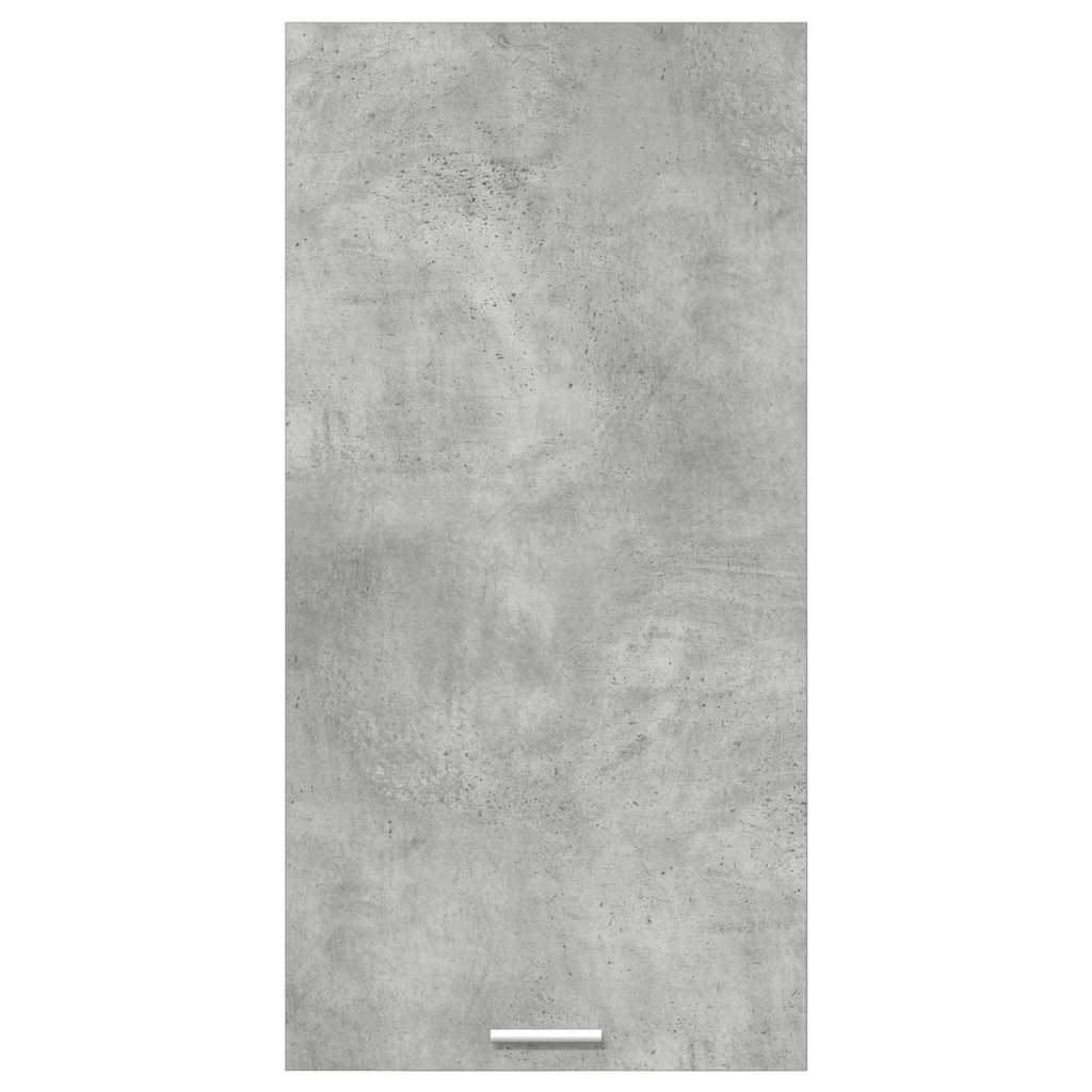 Dulap suspendat cu raft Riga Gri beton si Alb 50 x 31 x 100 cm — imaginea 7