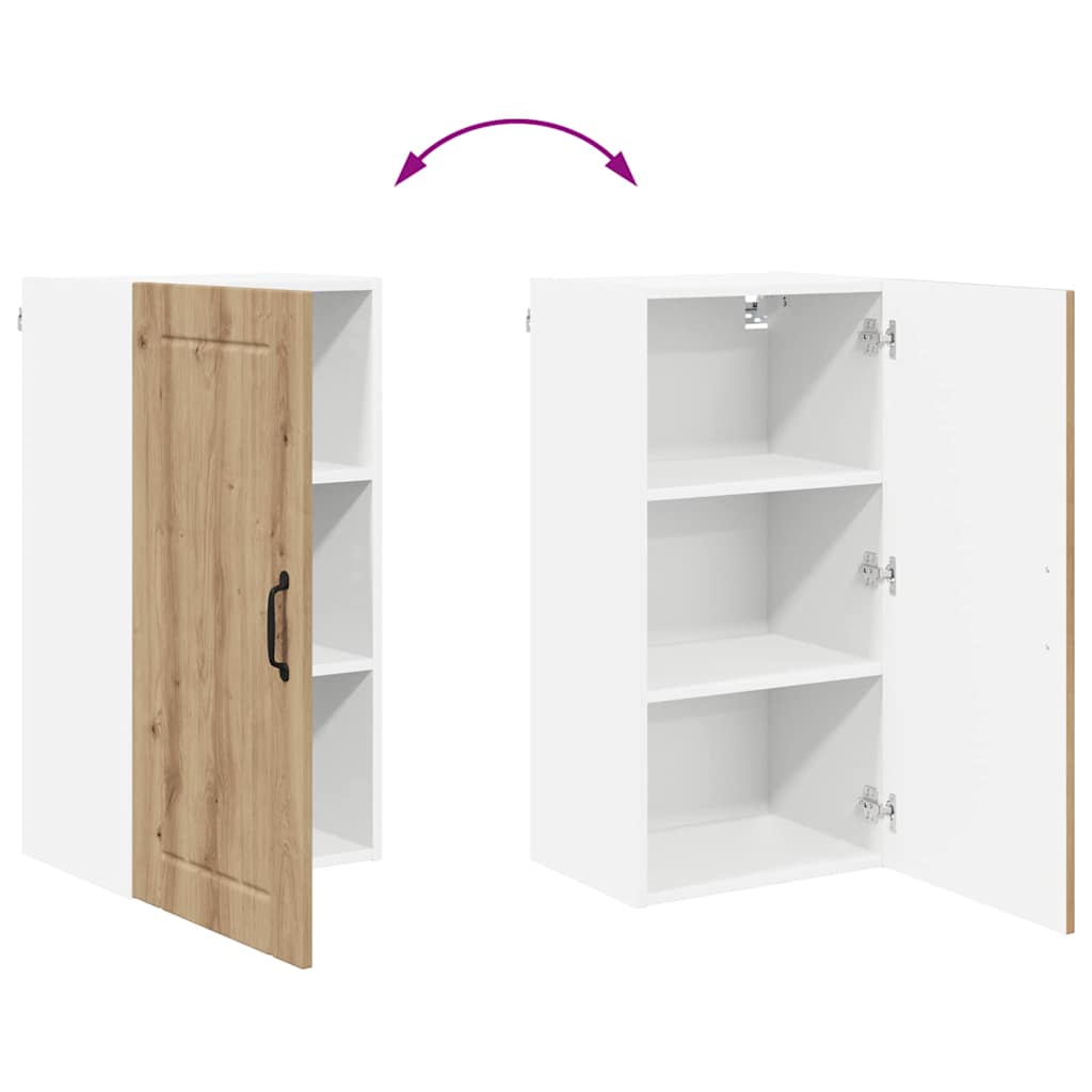 Dulap suspendat de bucatarie Stejar Artizanal 40 x 31 x 80 cm — imaginea 12