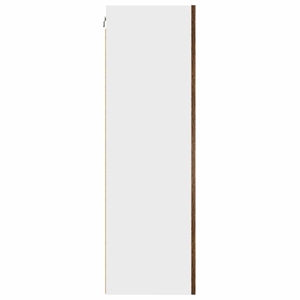 Dulap suspendat Riga Stejar afumat si alb 50 x 31 x 100 cm — imaginea 8