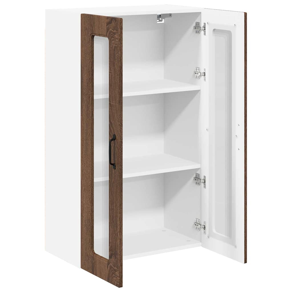 Dulap suspendat de bucatarie Stejar inchis 60 x 31 x 100 cm — imaginea 6