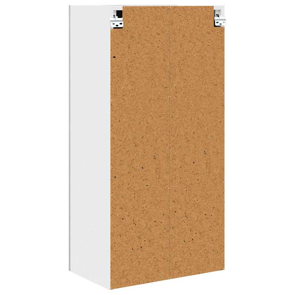 Dulap suspendat cu raft Riga Gri beton si Alb 50 x 31 x 100 cm — imaginea 9