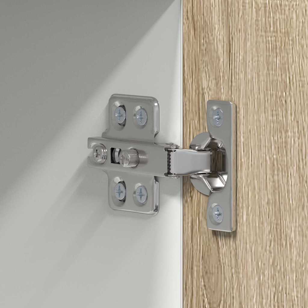 Dulap suspendat Riga Stejar Sonoma si Alb 50 x 31 x 100 cm — imaginea 10
