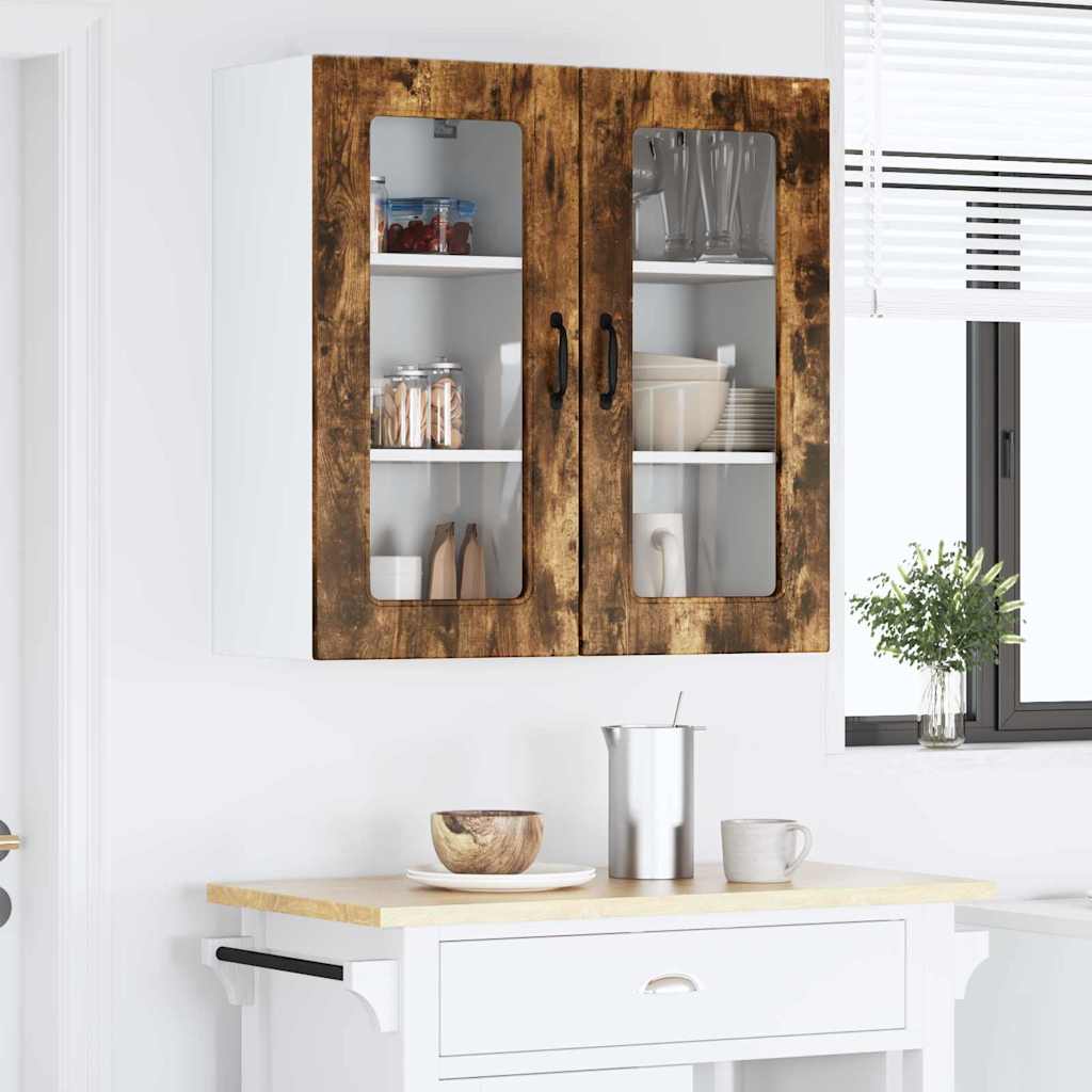 Dulap suspendat de bucatarie Stejar fumuriu 40 x 31 x 80 cm — imaginea 5