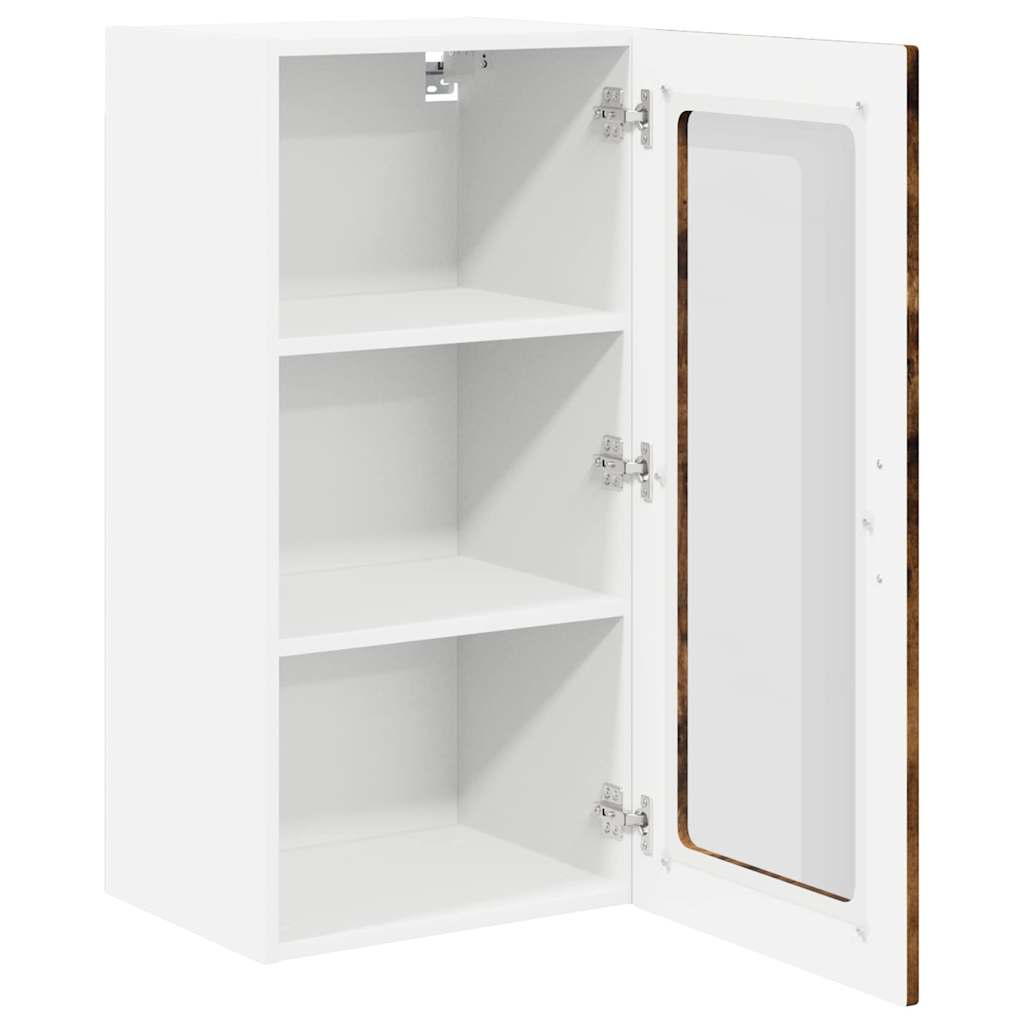Dulap suspendat de bucatarie Stejar fumuriu 40 x 31 x 80 cm — imaginea 6