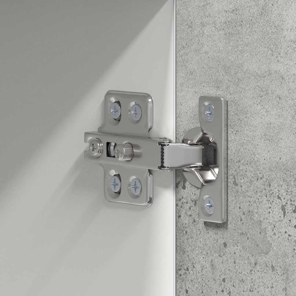 Dulap suspendat cu raft Riga Gri beton si Alb 50 x 31 x 100 cm — imaginea 10