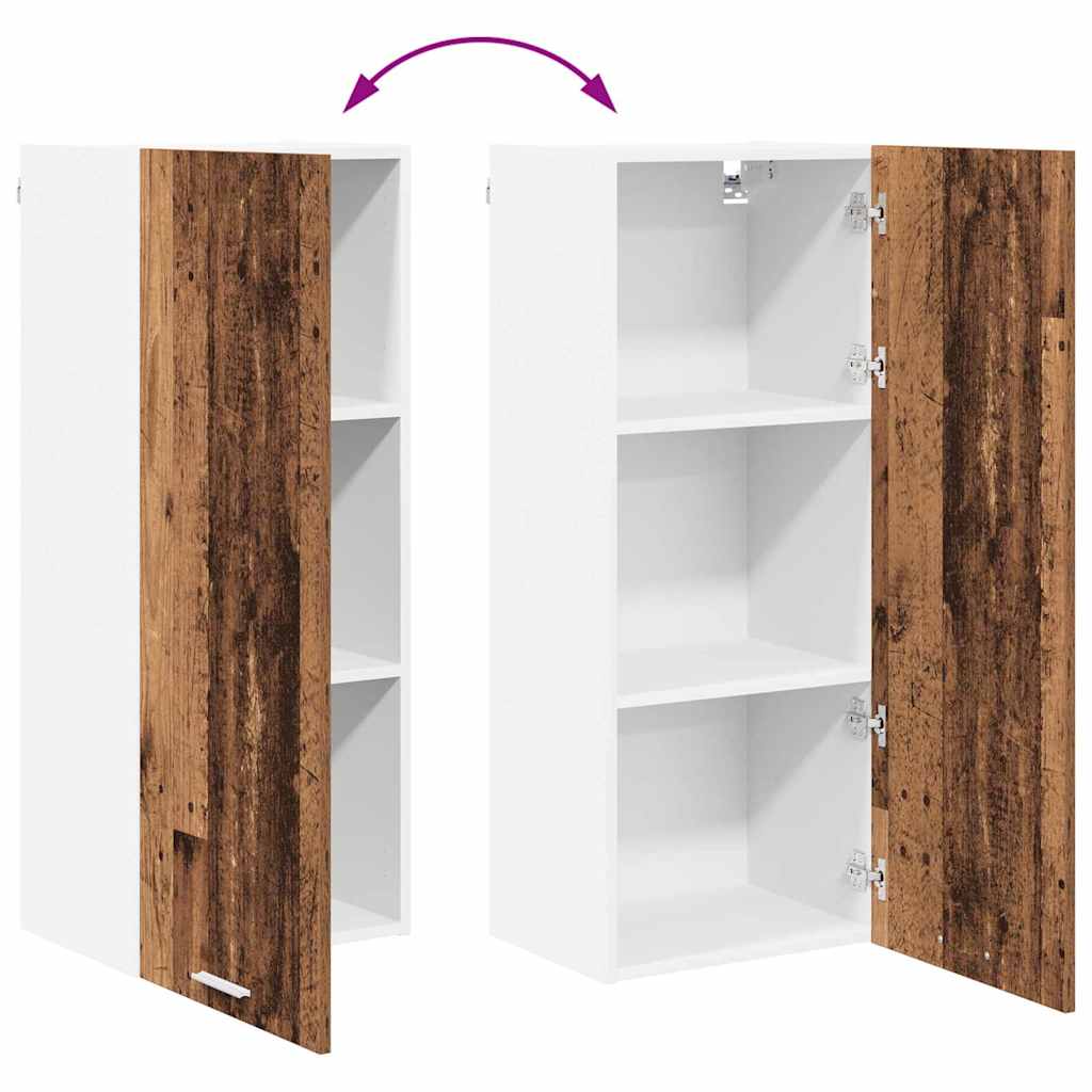 Dulap suspendat Riga Lemn Vechi 40 x 31 x 100 cm Lemn compozit — imaginea 12