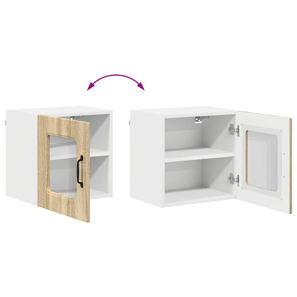 Dulap suspendat de bucatarie Stejar Sonoma 40 x 31 x 40 cm — imaginea 12
