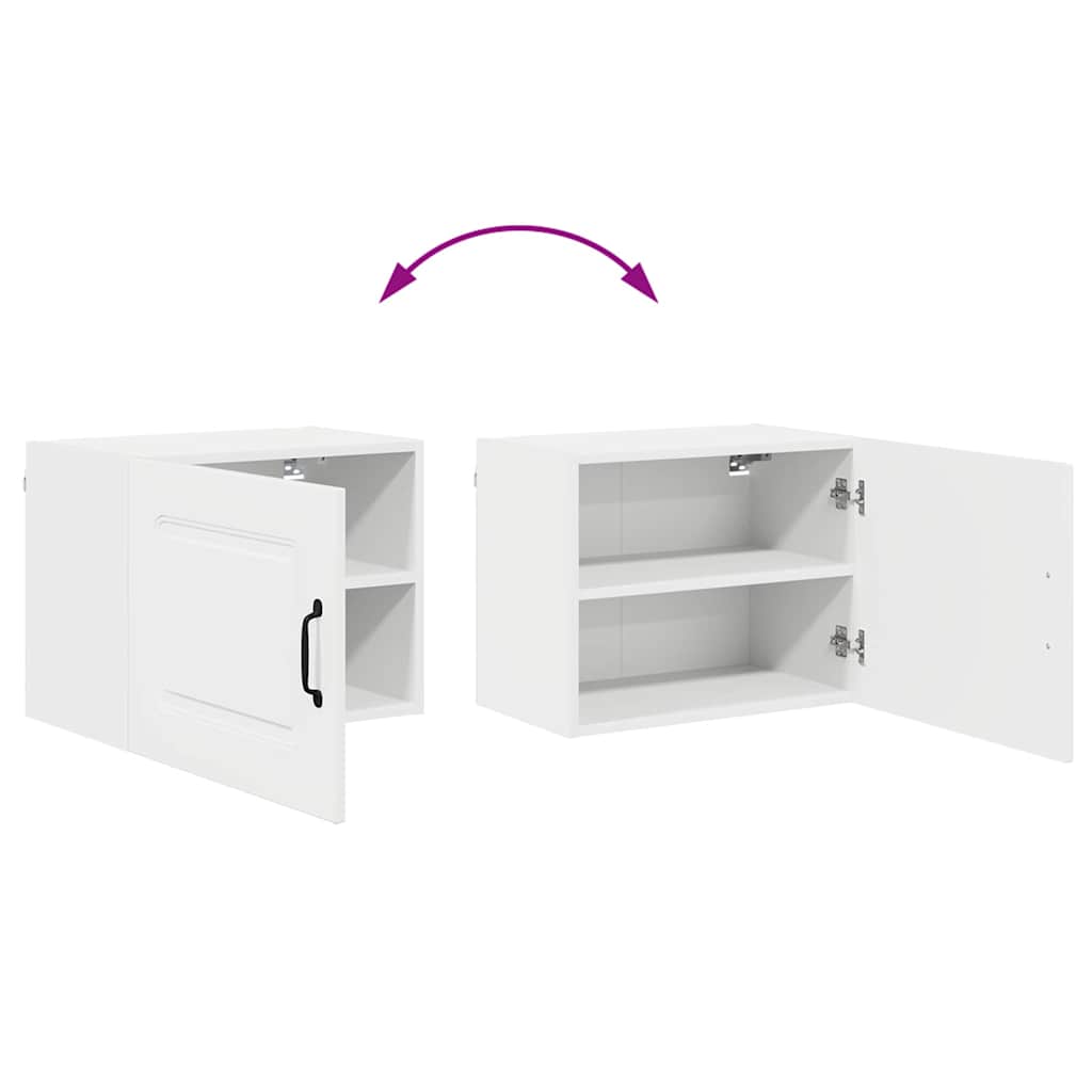 Dulap suspendat de bucatarie cu raft Alb lucios 50 x 31 x 40 cm — imaginea 12
