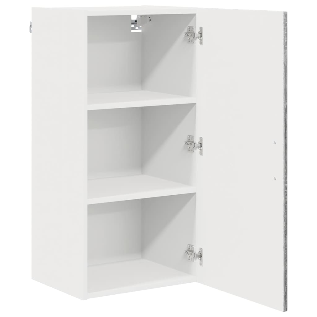 Dulap suspendat de bucatarie cu raft Gri Sonoma 40 x 31 x 80 cm — imaginea 6