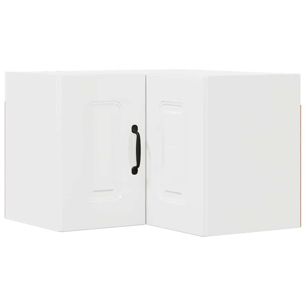 Dulap suspendat de bucatarie cu raft Alb lucios 57 x 57 x 40 cm
