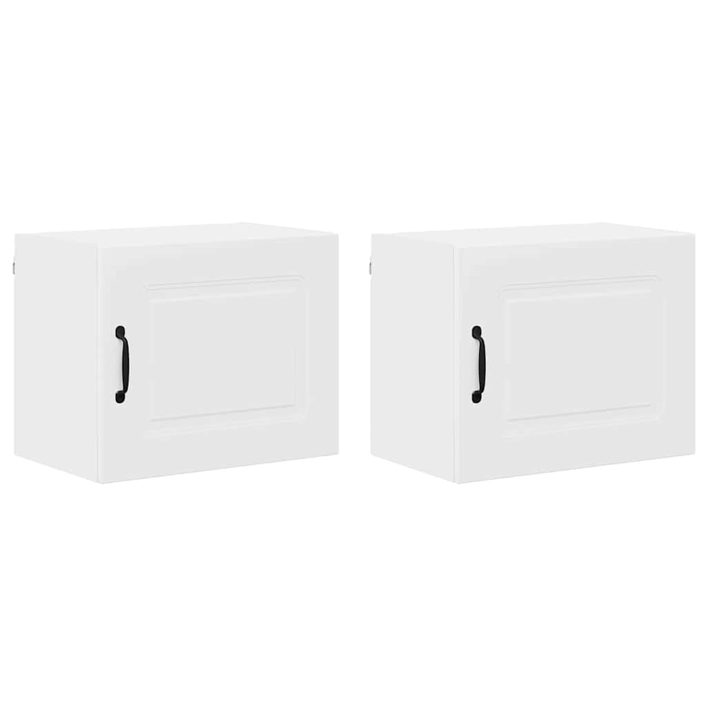 Dulap suspendat de bucatarie cu raft 2 pcs Alb 50 x 31 x 40 cm