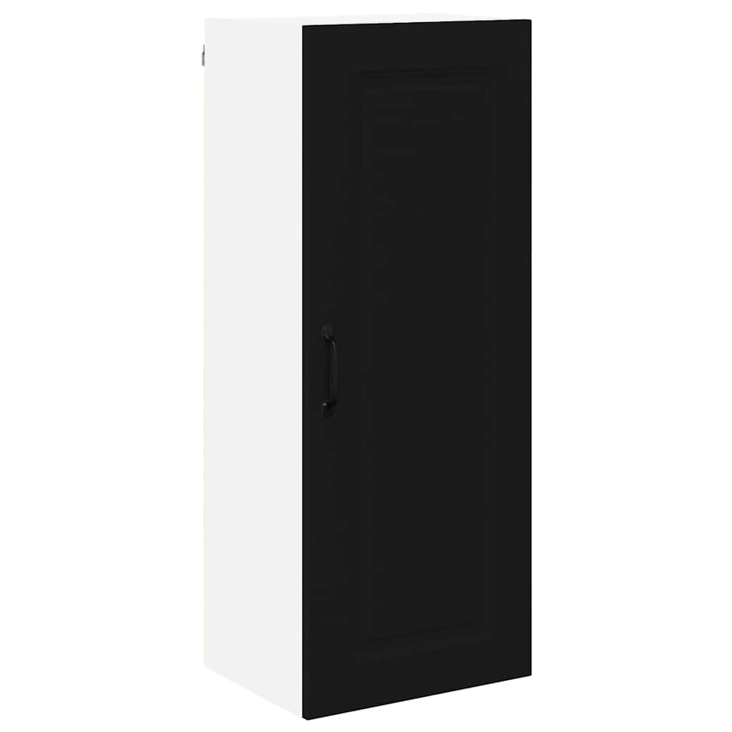Dulap suspendat de bucatarie cu raft Negru 40 x 31 x 100 cm