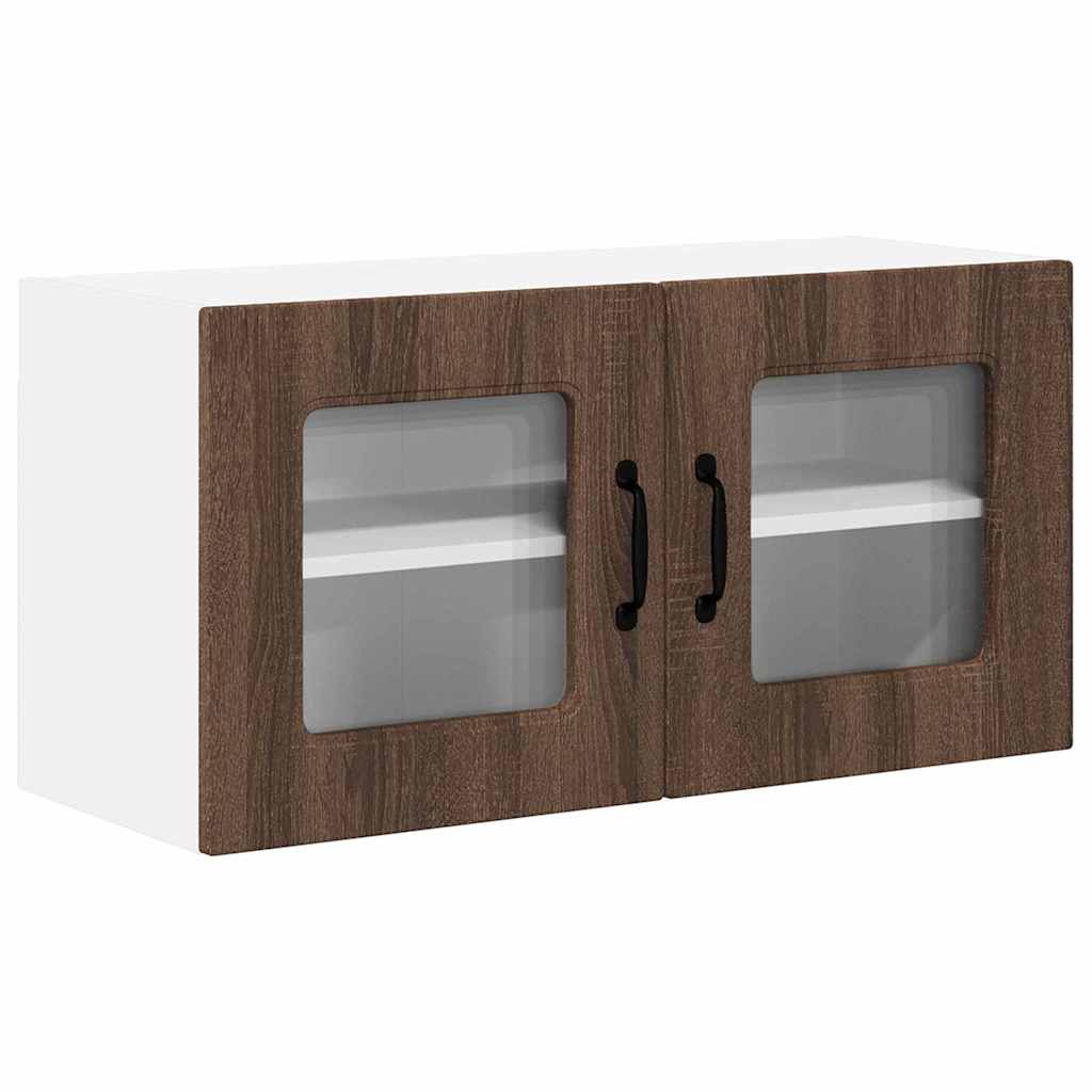 Dulap suspendat de bucatarie Stejar inchis 80 x 31 x 40 cm