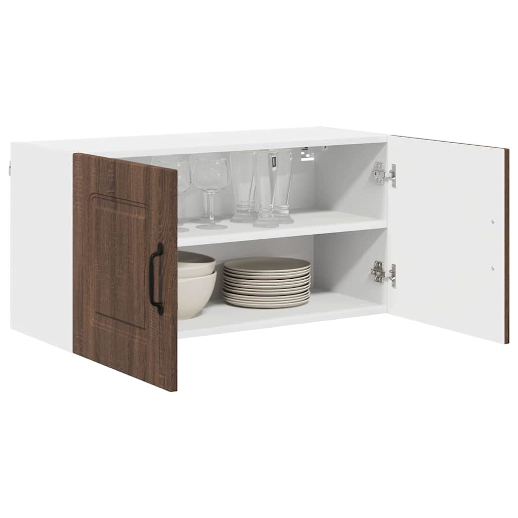 Dulap suspendat de bucatarie Stejar inchis 80 x 31 x 40 cm — imaginea 4