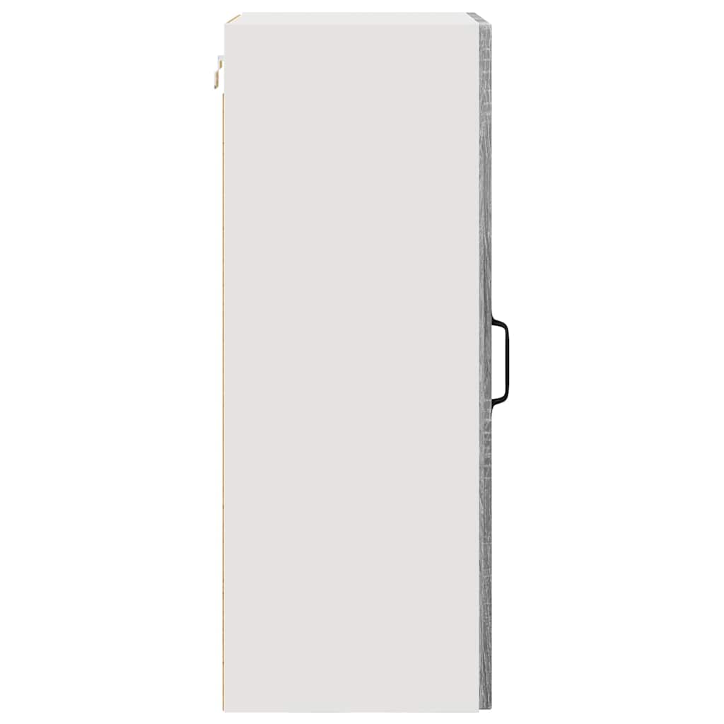 Dulap suspendat de bucatarie cu raft Gri Sonoma 40 x 31 x 80 cm — imaginea 8